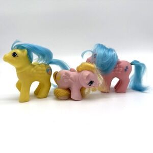 Vtg G1 My Little Pony Lot Of 3 Pegasus Firefly,‎ My First Tooth, Nibbles Newborn